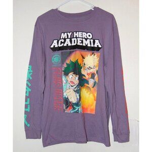 My Hero Academia Funimation Long Sleeve Graphic Plus Ultra Purple Size M